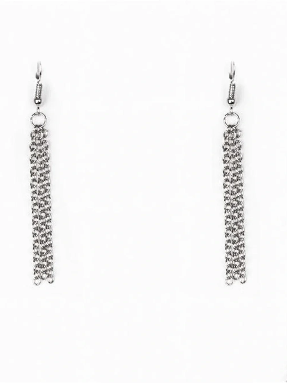 NEW✨ Paparazzi Silver Multi-Chain Tassel Drop Earrings